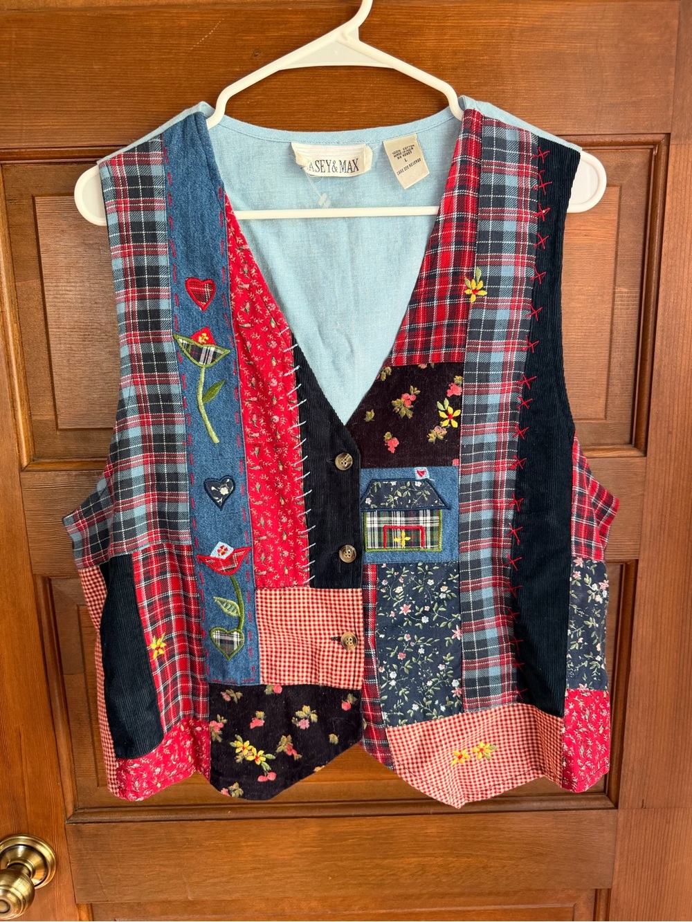 VINTAGE CASEY & MAX EMBROIDERED VEST❤️
